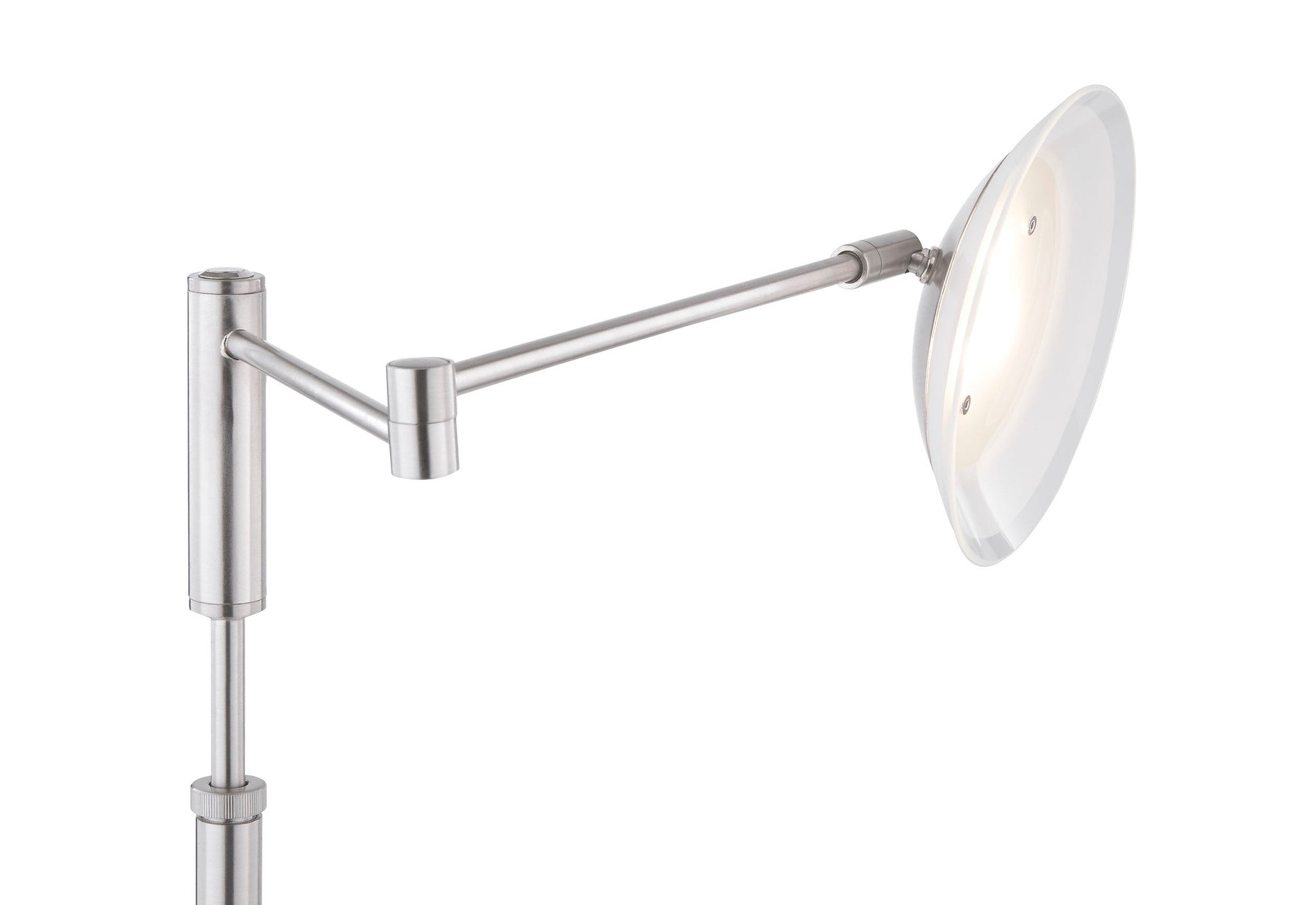 Meran Turbo Swing Arm Table Lamp in Satin Nickel - table lamps