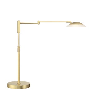 Meran Turbo Table Lamp in Satin Brass