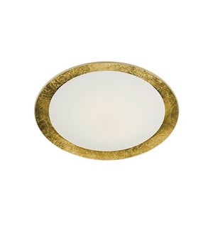 """Vancouver 16"""" Flush Mount in Gold Plated"""