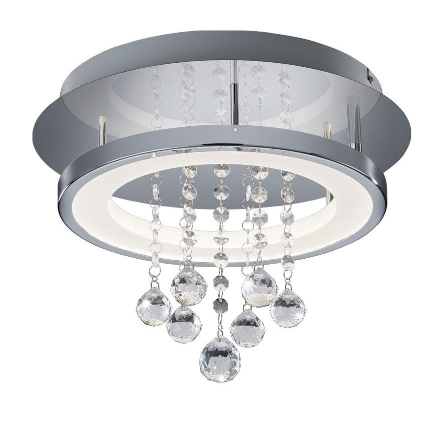 chrome circular ceiling light