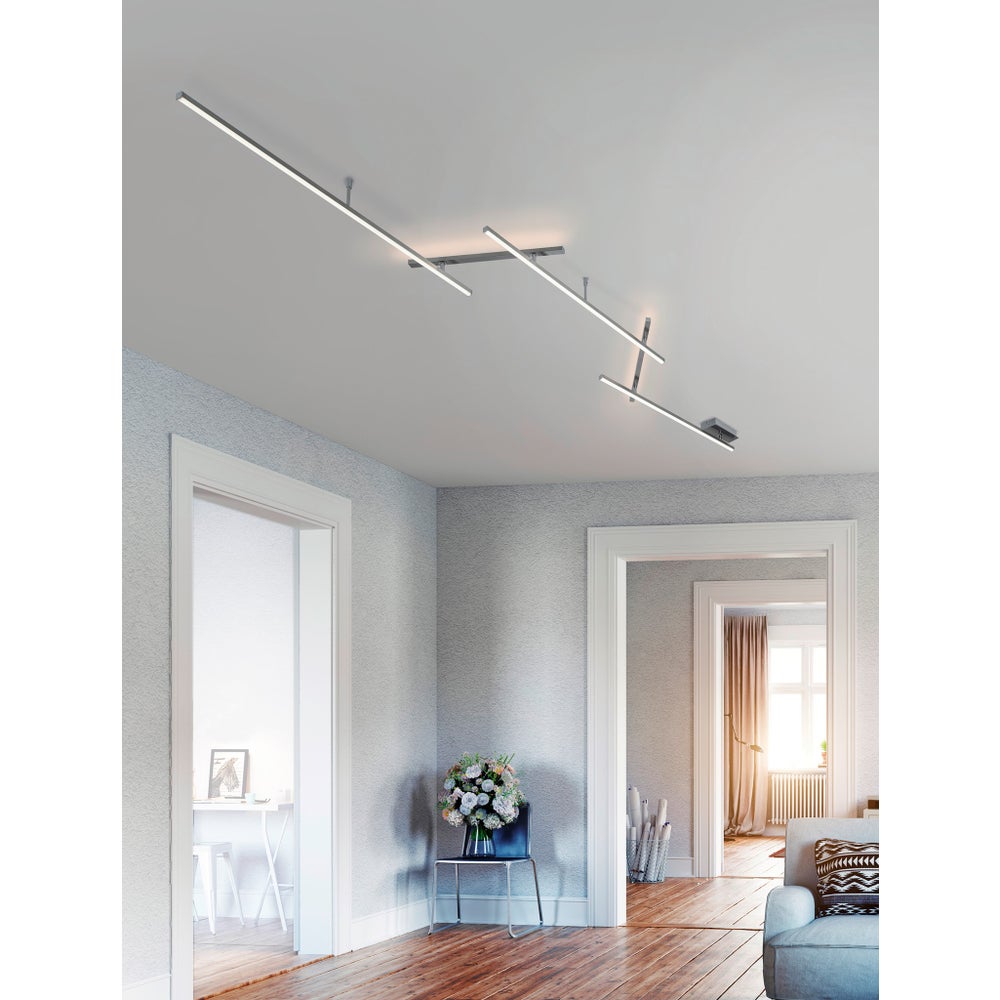 Highway Multiline Ceiling Mount in Satin Nickel