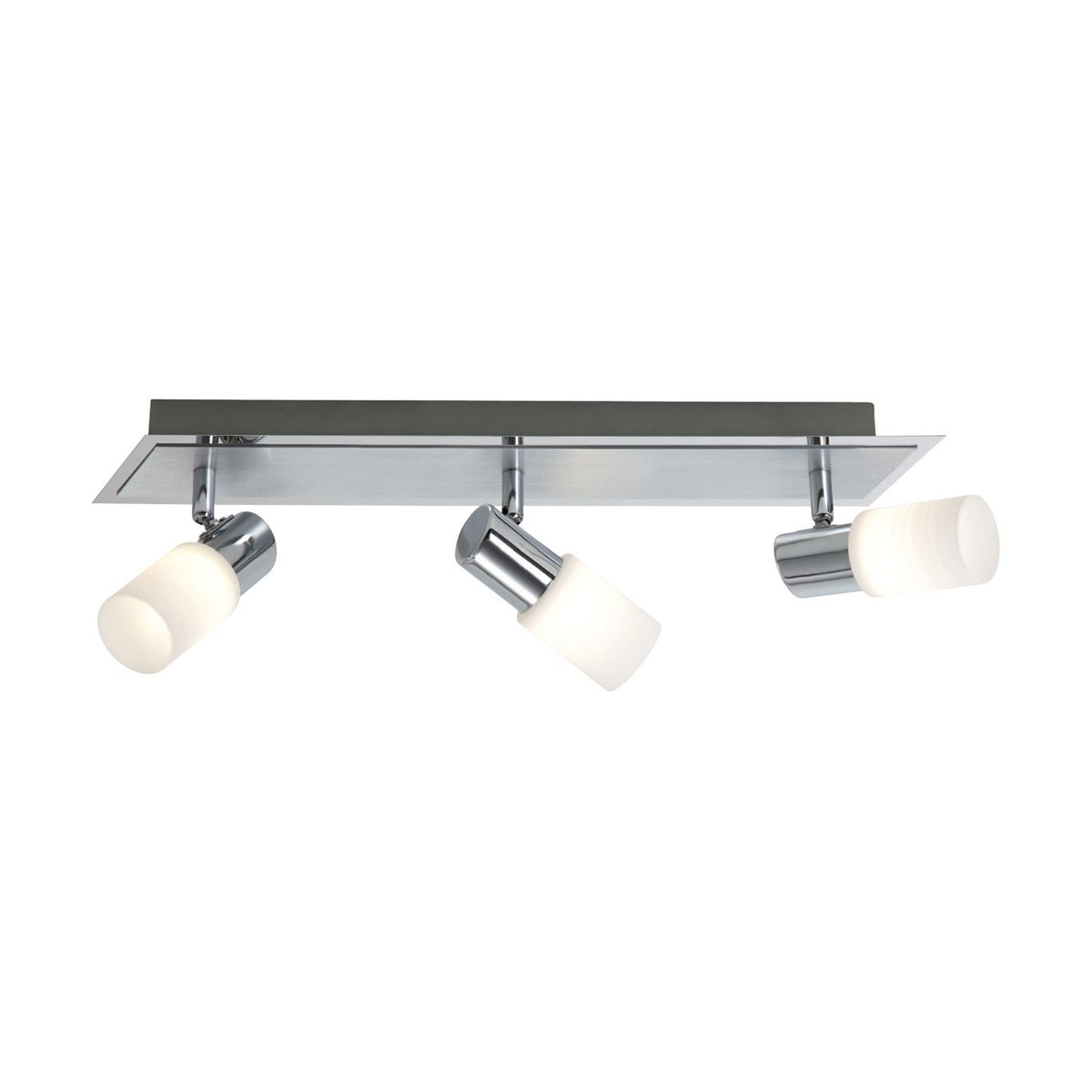 Dallas 3 Light Ceiling Mount in Brushed Aluminum