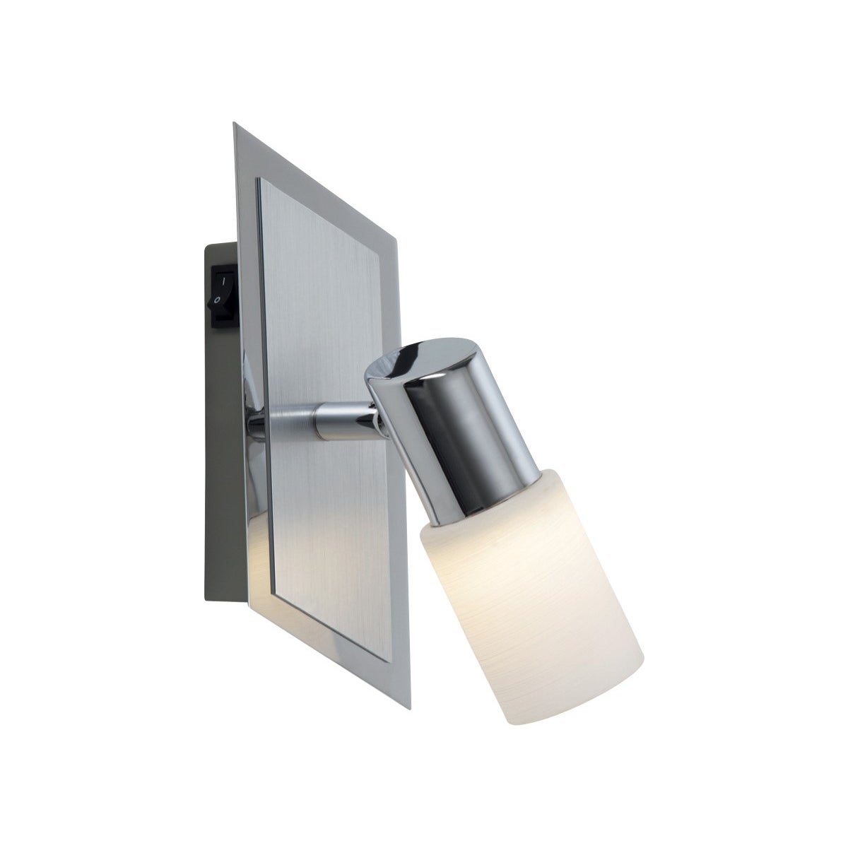 Dallas 1 Light Wall Mount in Brushed Aluminum