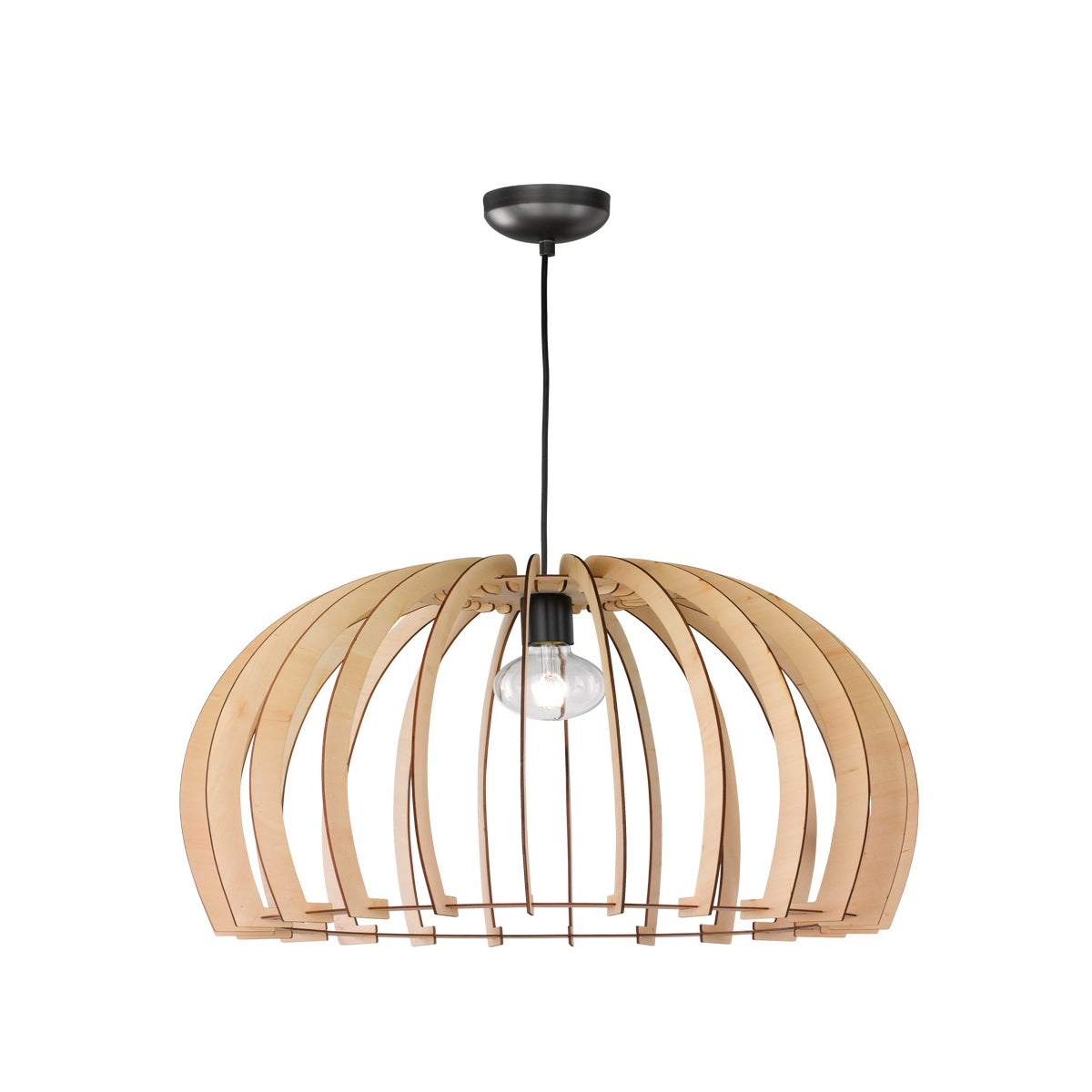 Wood Large Pendant with Dome Shade in Wood Color - deals | ArnsbergerLicht  Inc