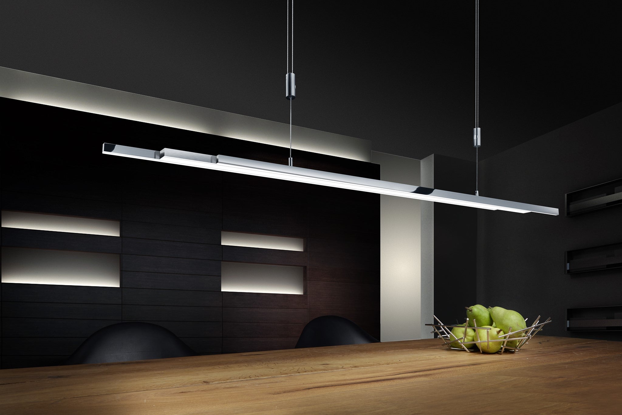 L-Light Line Extendable Pendant Satin Nickel - bankamp
