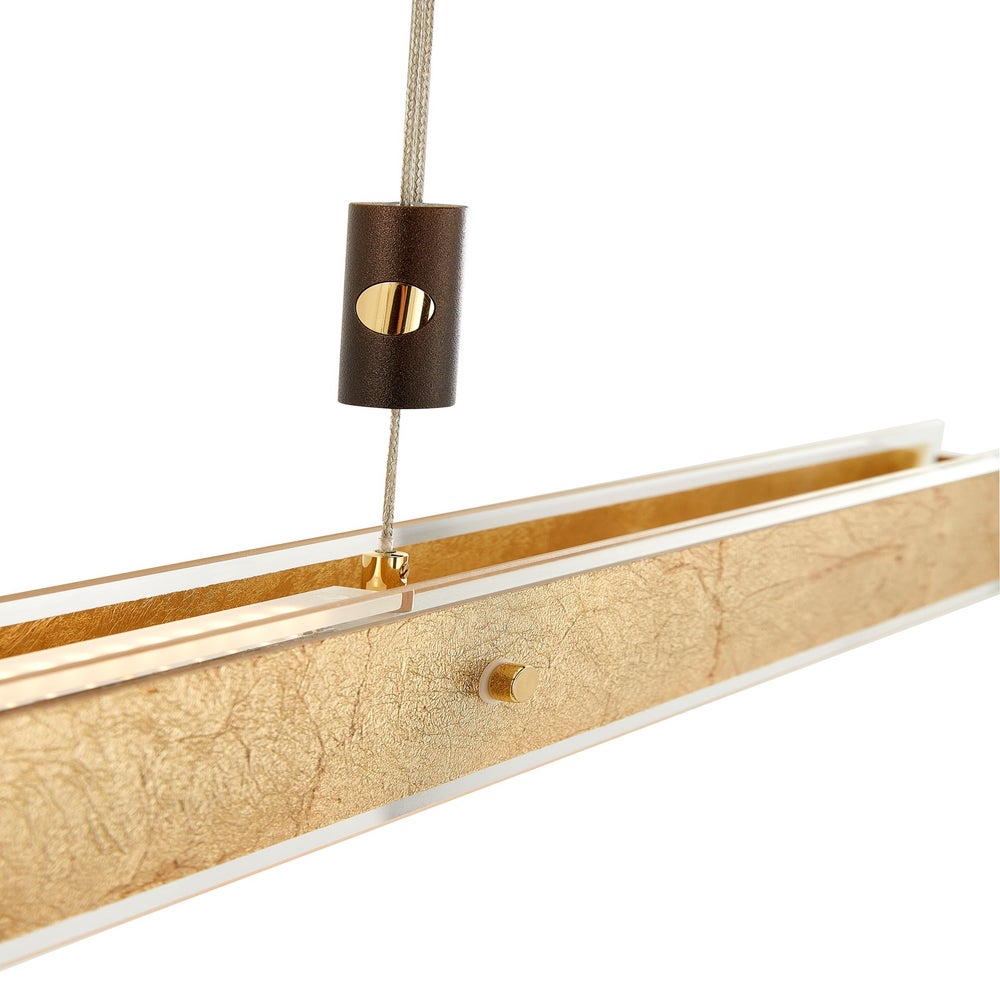 Suspension luminaire sur rail au design moderne 54W BRONZE/GOLD