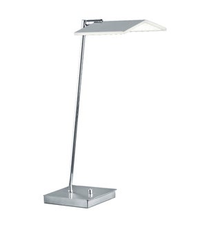 Book Table Lamp in Satin Nickel/Chrome