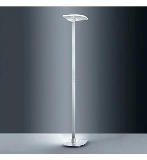 Enzo Floor Lamp in Satin Nickel/Chrome
