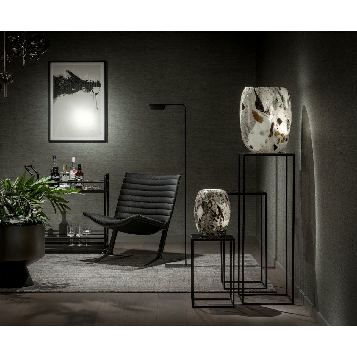 Us-Floorlamp Led, Matt Aluminium