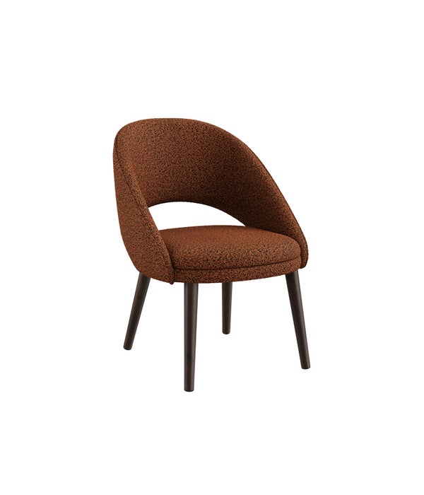 Bend Low - Dining Chair - Alpine Fabric Marron