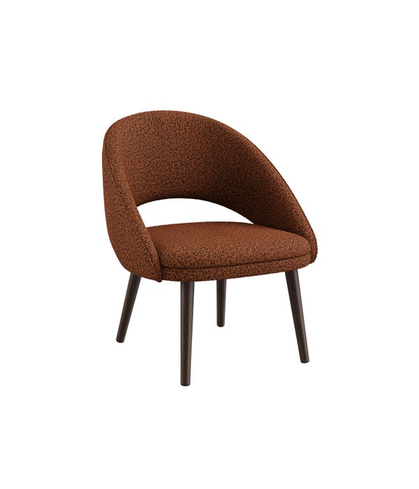 Bend Lounge Chair - Alpine Fabric Marron