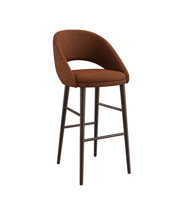Bend Bar Chair - Alpine Fabric Marron
