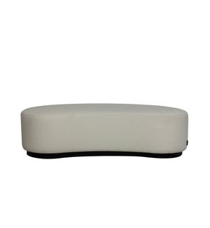 Curve Stool In Yellow Stone Fabric
