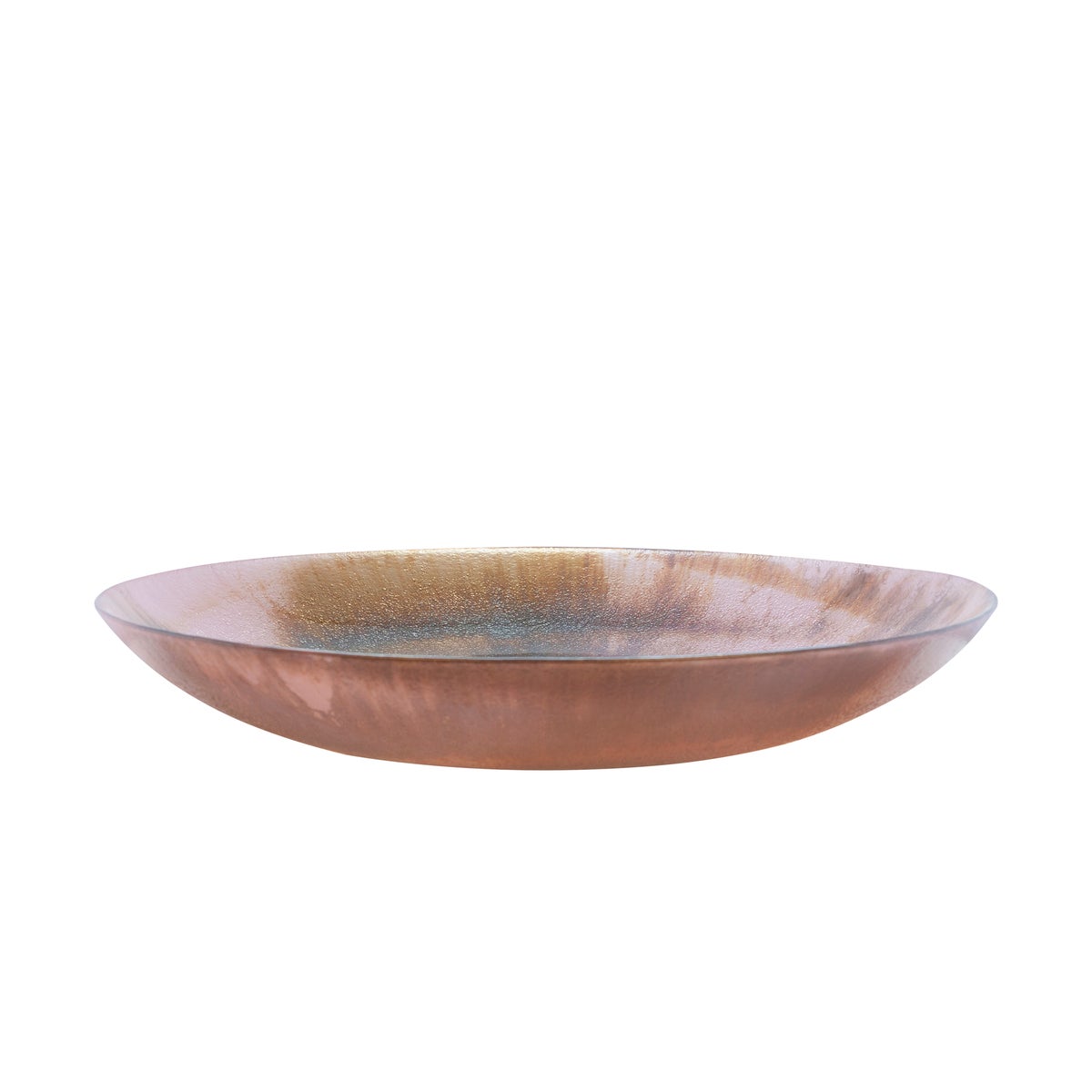 Bowl Sprayed Glass Earth Bronze Mirror