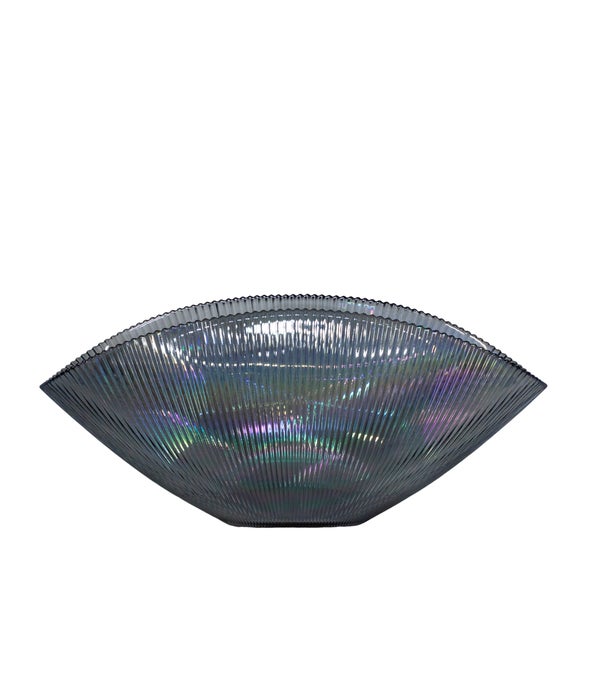 Bowl Oval Luce Glass With Luster