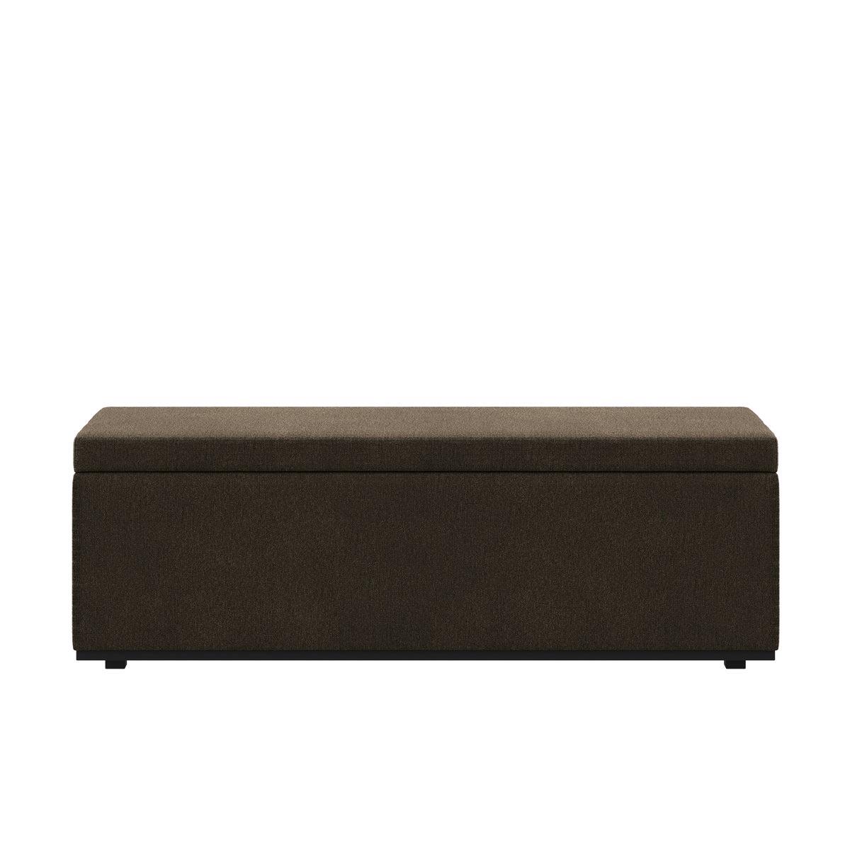 Porto Storage Bench - Bloq Fabric Chocolate