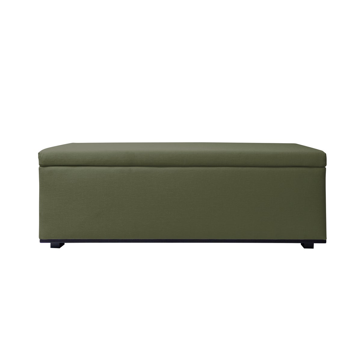 Porto Storage Bench In Challenger 162 Green