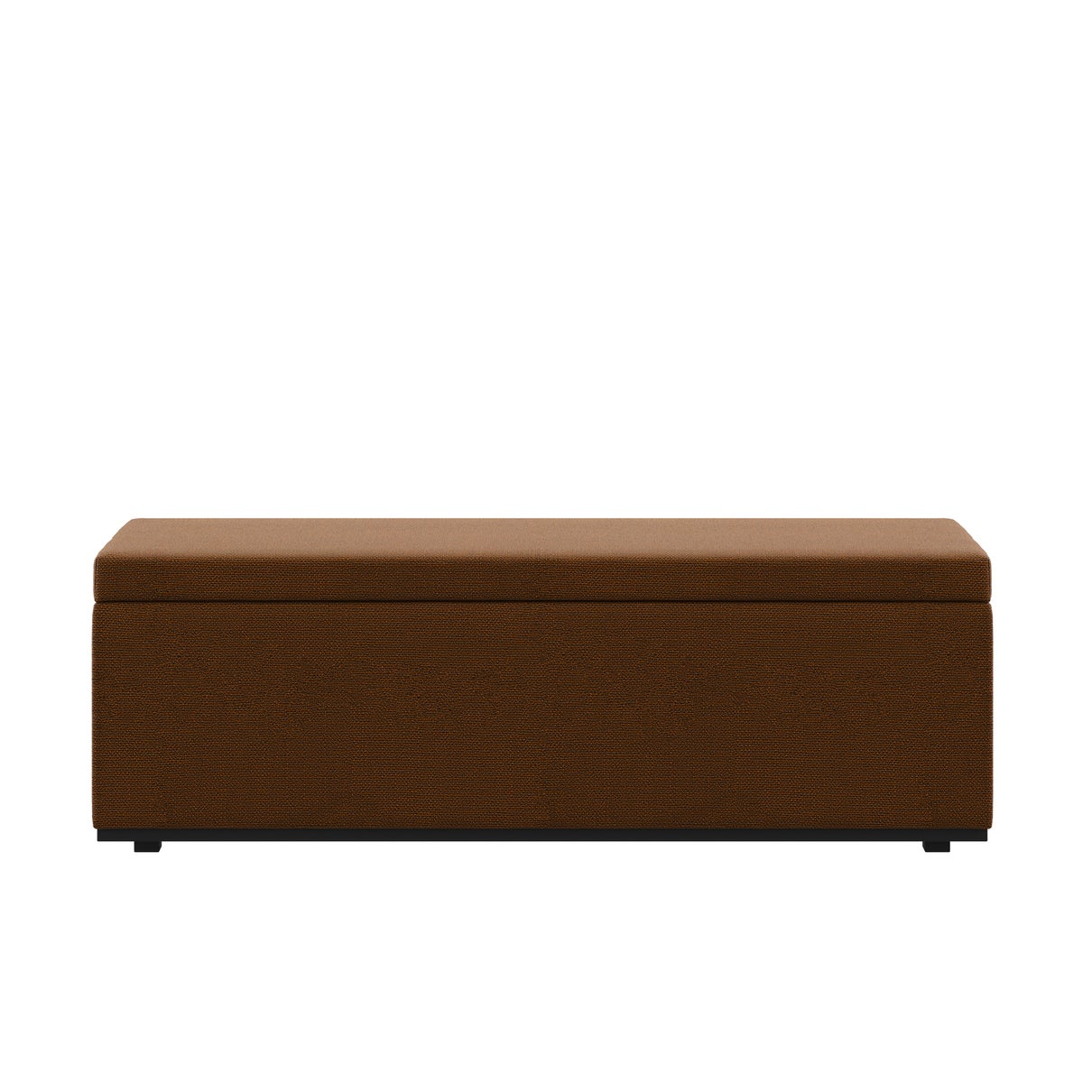 Porto Storage Bench - Latenzo Fabric Copper