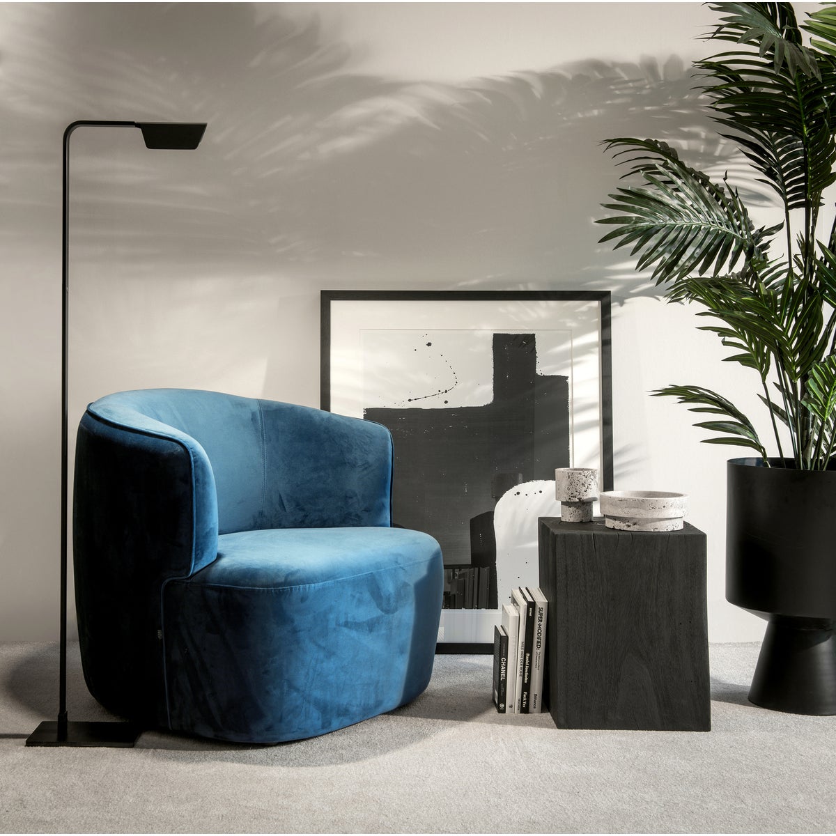 Us-Floorlamp Led, Matt Aluminium