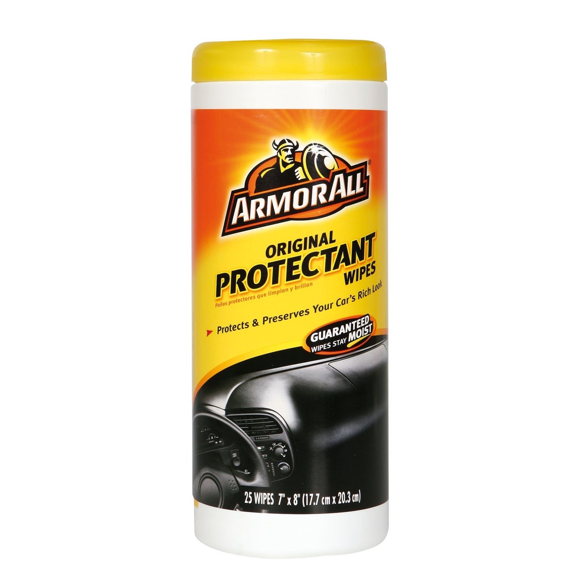ARMOR ALL® PROTECTANT WIPES ORIGINAL 25CT- 6/CS