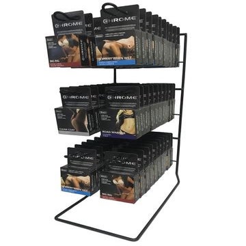 CHROME® CONDOM RACKS 60 3'S
