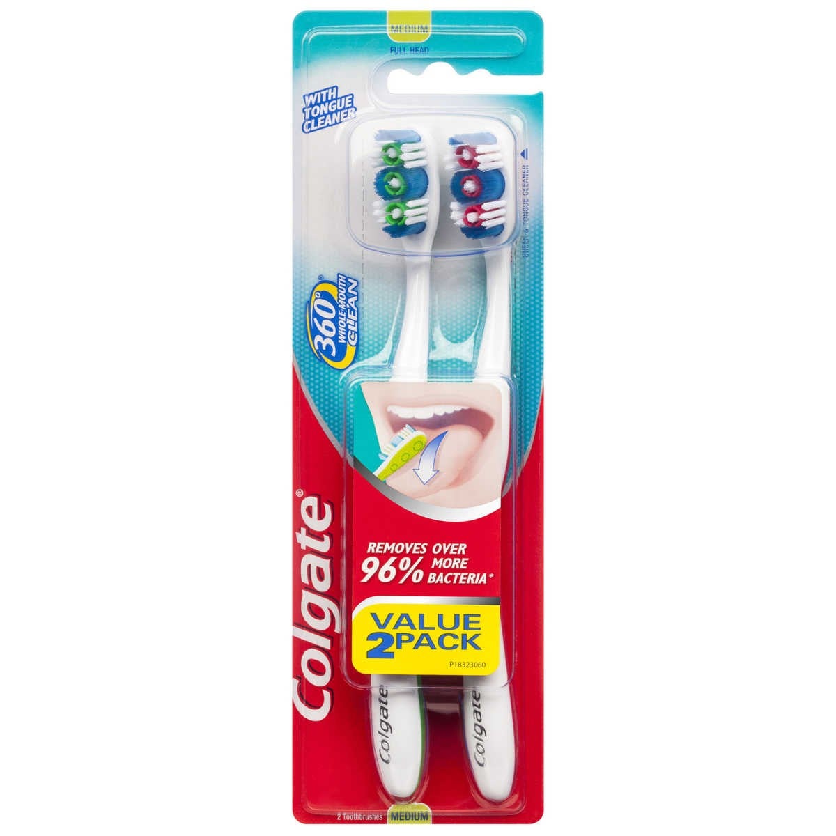 COLGATE® TOOTH BRUSH CLASSIC CLEAN 2PK- 12/UNIT (55372)