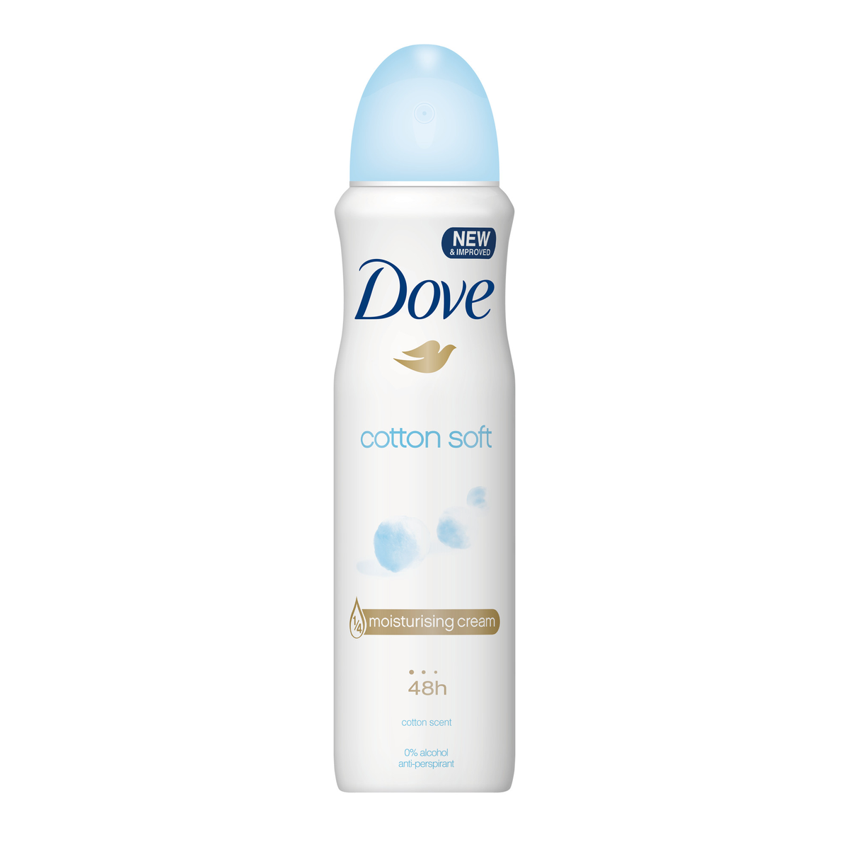 DOVE® DEODORANT SPRAY 150 ML - COTTON SOFT-12/UNIT