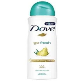DOVE® DEODORANT SPRAY 150 ML - GO FRESH- PEAR & ALOE - 12/CASE