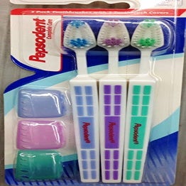 PEPSODENT TOOTH BRUSH 3PK- 24/CS (78142)