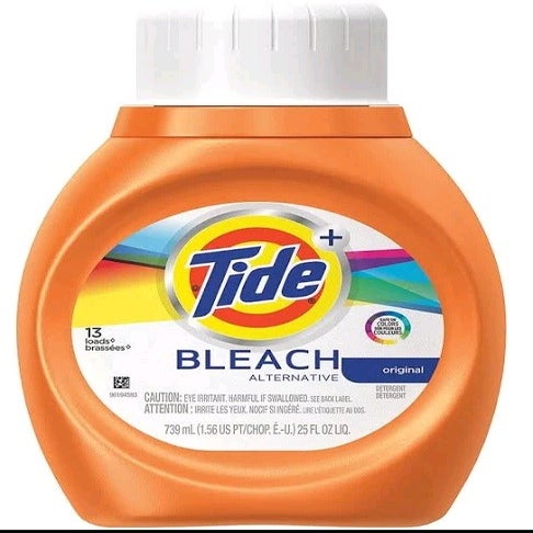 TIDE® DETERGENT LIQUID 25 OZ - W/BLEACH - 6/CS