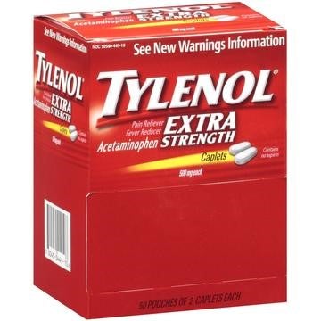 TYLENOL® XS CAPS 50/2's BOX (US)