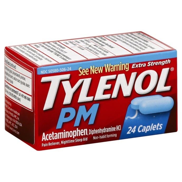 TYLENOL® PM 12/ 24'S CAPLETS