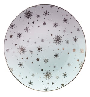 SNOWFLAKES Coupe Salad Plate