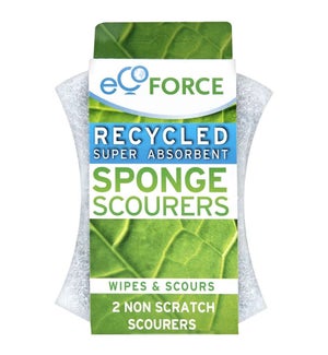 NS Scourer Sponge 2/PK  10x7.5x2.5cm/4x3x1" (5013931014294)