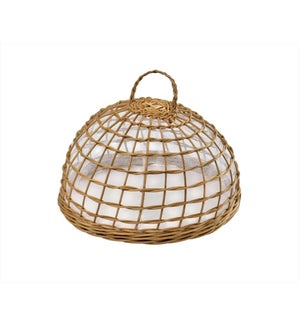 Food Cover Wicker Mesh Lined