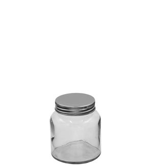 Glass Jar w/SS screw-top Lid
