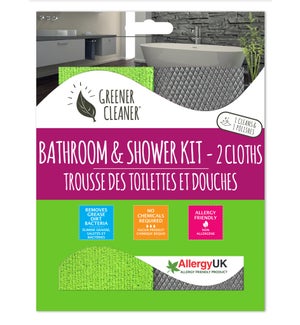 Bath & Shower Kit 2/ST Silver/Green