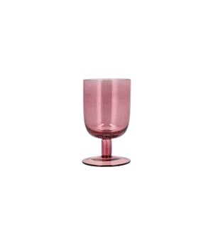 VALENCIA Footed Water Glass Pink