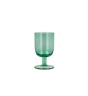 VALENCIA Footed Water Glass Green