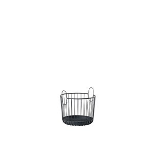 INU Metal Basket Small Black 30x30.5cm/11.8x12"