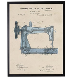 Watercolor sewing machine patent