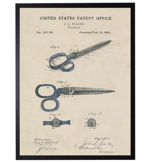 Watercolor scissors patent