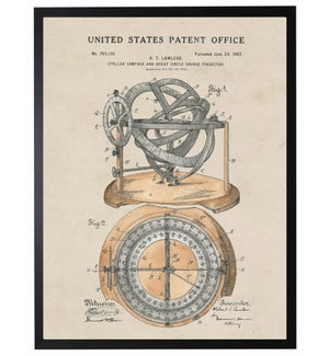 Watercolor Patent Compass