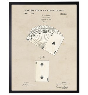 Watercolor Patent Playing Cards