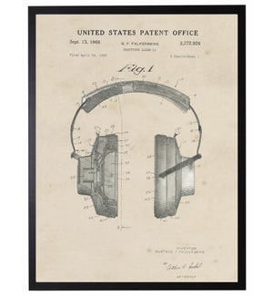 Watercolor Patent Head Phones