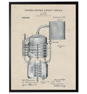 Watercolor Whiskey Still Patent