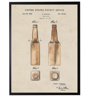 Watercolor Beer Bottle Patent