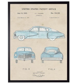 Watercolor P.T. Tucker Automobile Patent