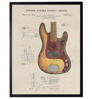 Watercolor Fender Guitar Patent