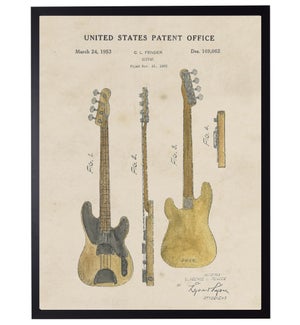 Watercolor Fender Guitar Patent